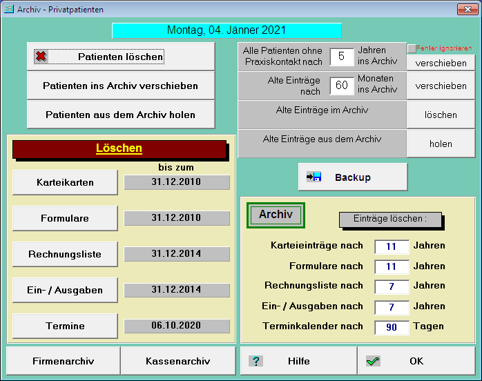 Archiv - Privatpatienten